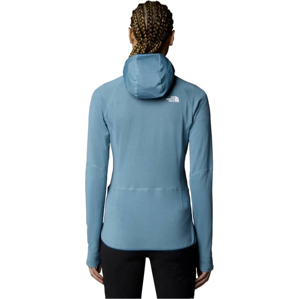 Veste polaire randonnée THE NORTH FACE W BOLT POLARTEC HOODIE ALGAE BLUE/MIDNIGHT PETROL