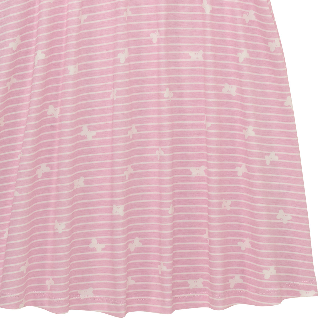 Topolino Mädchen Kleid mit Schmetterling-Allover rosa / weiss