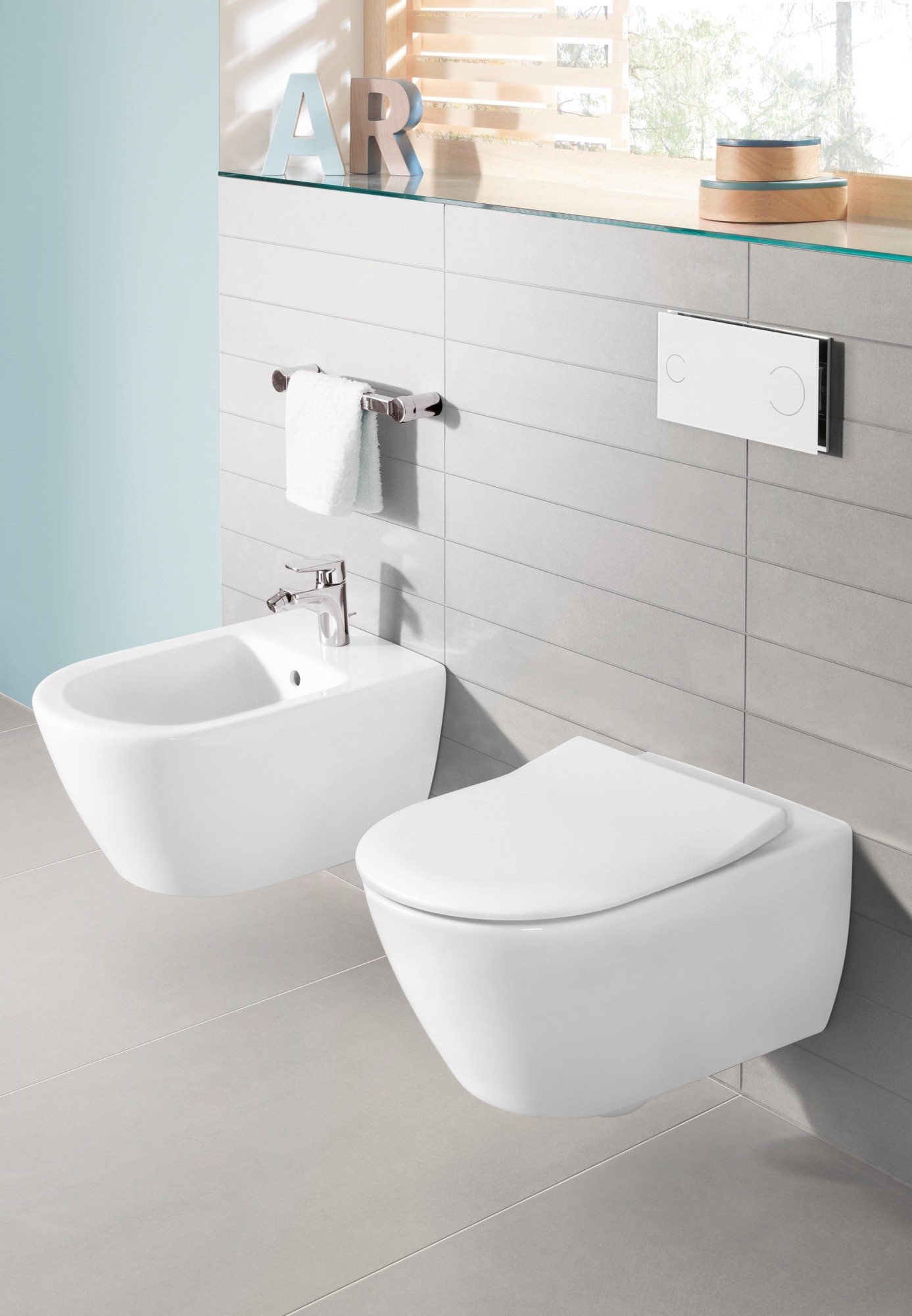 Villeroy & Boch Subway 2.0 randloos toilet en softclose toiletzitting wit glans
