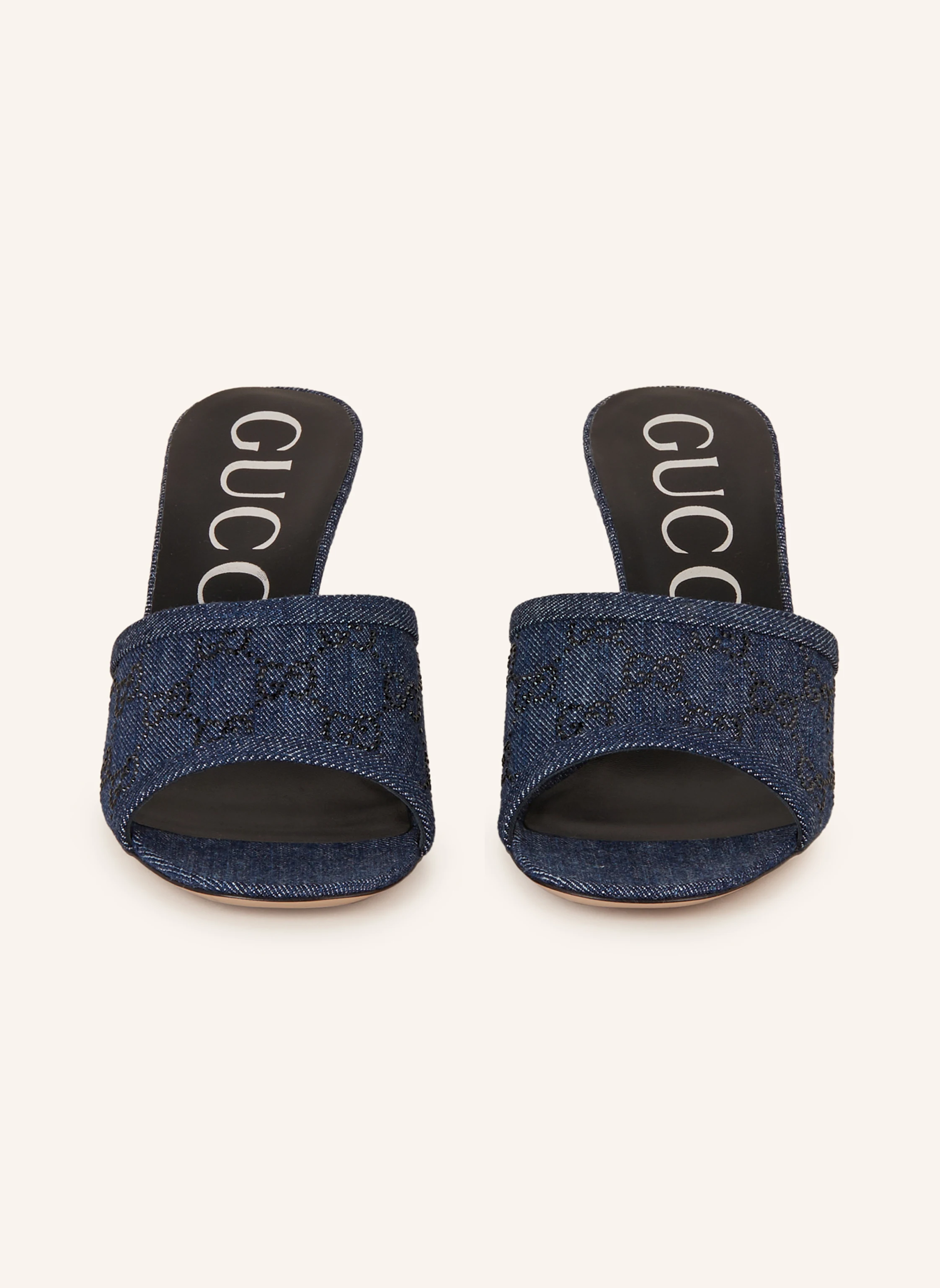 GUCCI Mules mit Schmucksteinen