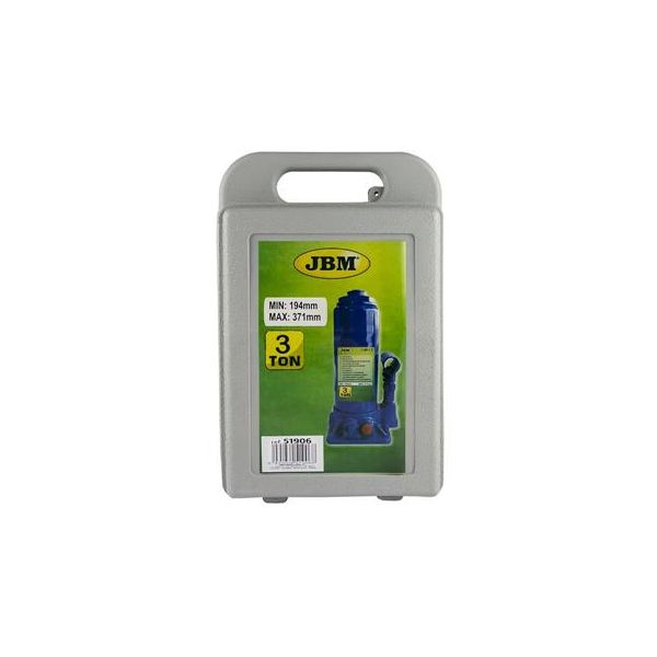 Jbm Macaco Hidráulico Tipo Garrafa 2T - 5T em Caixa Plastica 3T