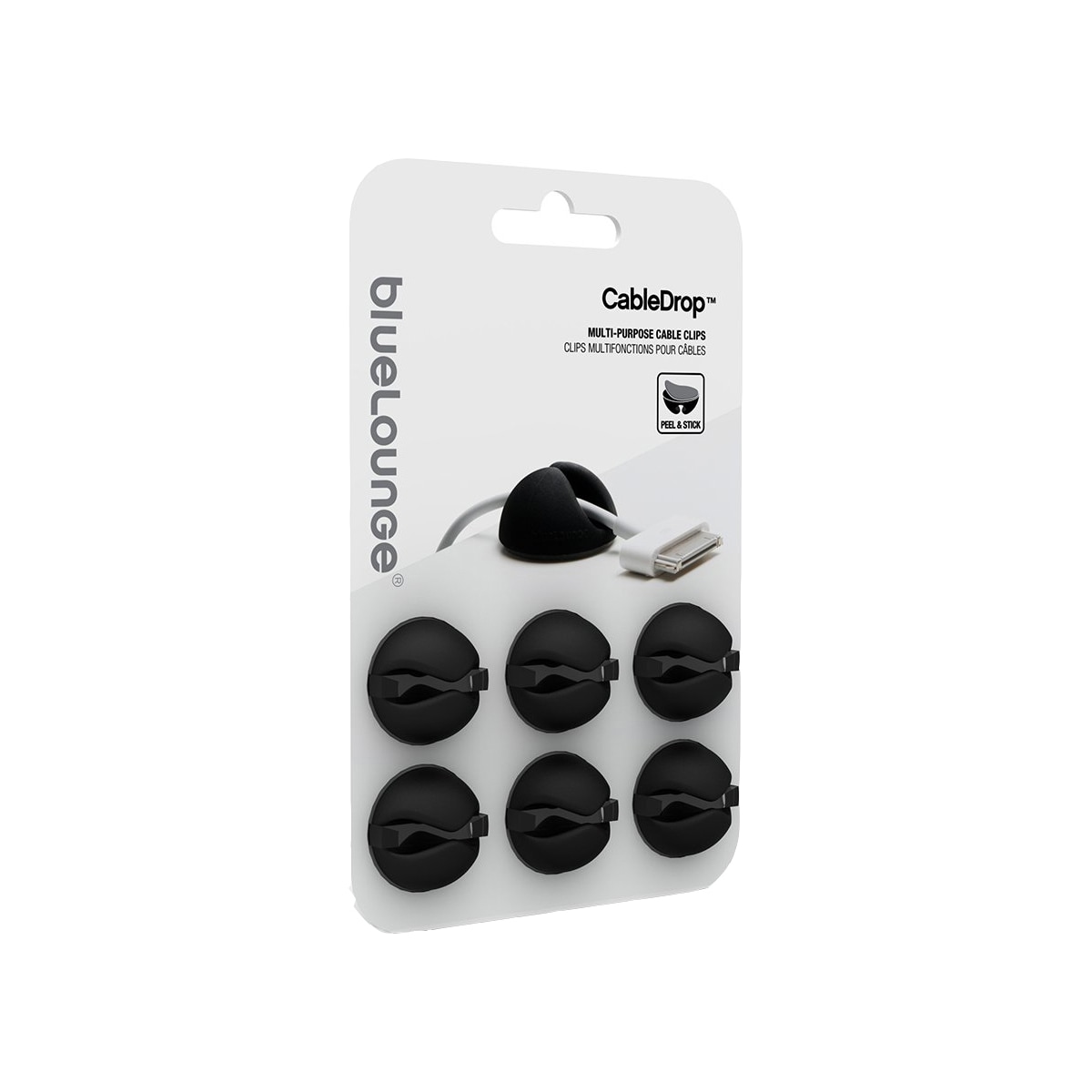 BlueLounge CableDrop kabelholdere CD-BL (sorte)
