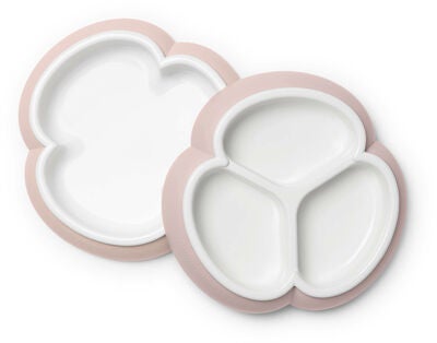 BabyBjörn Tallerkensett 2-pack, Lyserosa