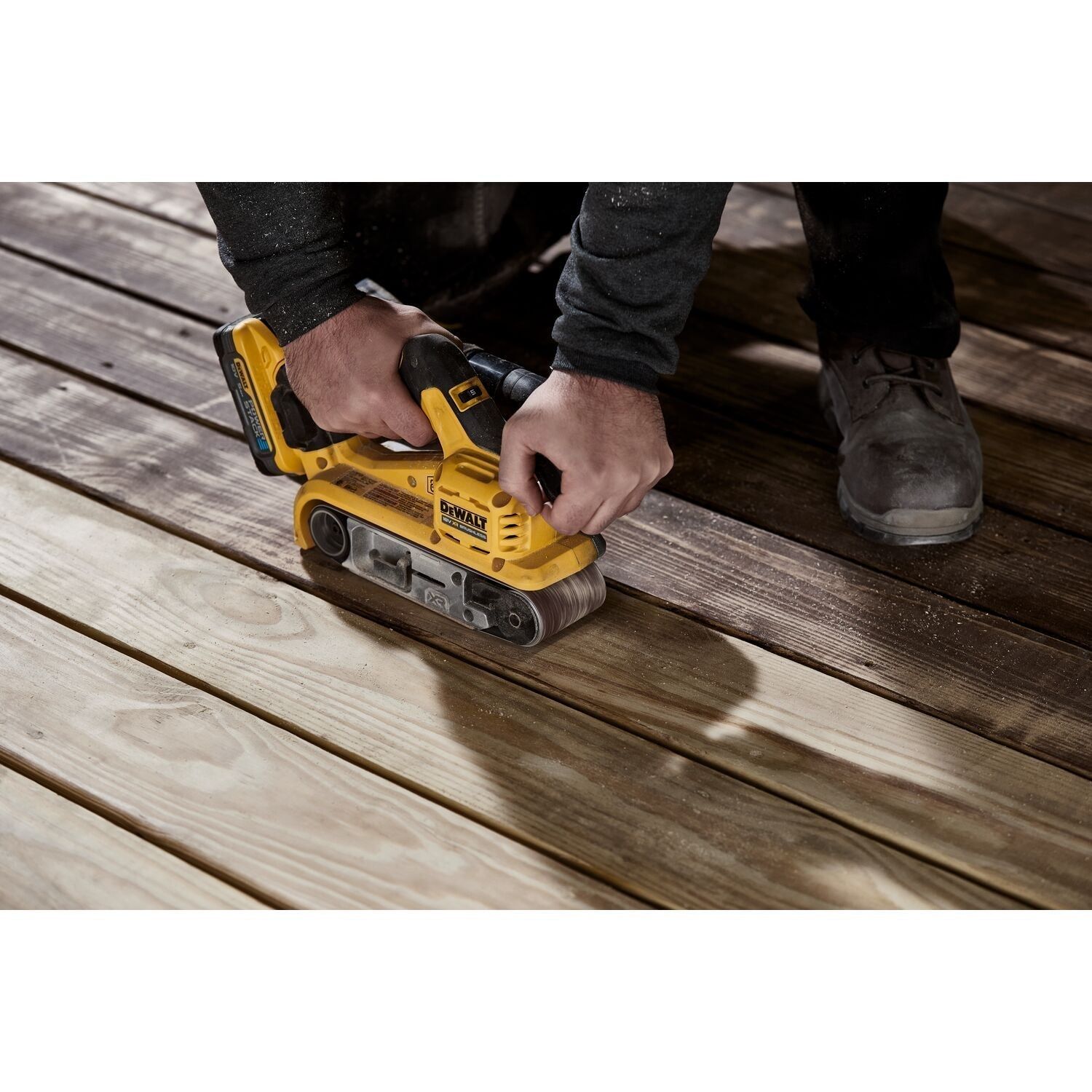 DeWALT DCW220N Accu bandschuurmachine 75x533mm 18V XR Basic Body