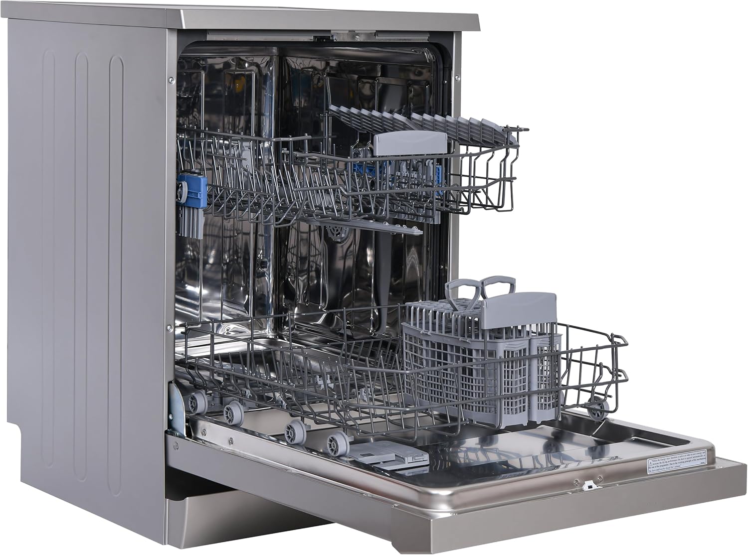 Telefunken Geschirrspüler freistehend | Spülmaschine 60 cm | 12 Maßgedecke | 9 Programme | AquaStop - Schutz vor Wasserschäden | Auto-Door | leise 44 dB | SpeedWash | inkl. Besteckkorb | G-FS-6014-C-I