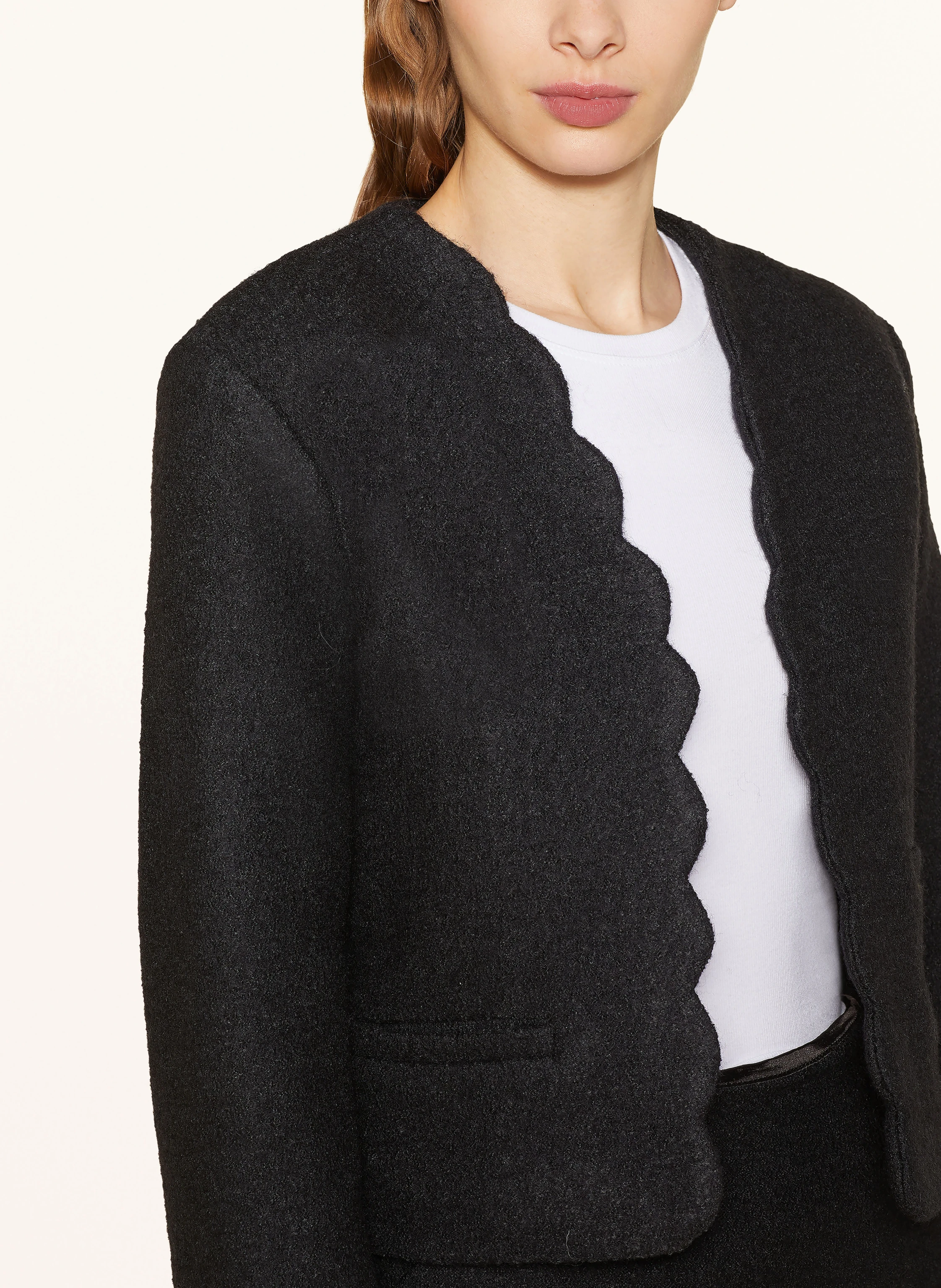 ROUGE VILA Cropped-Blazer aus Bouclé