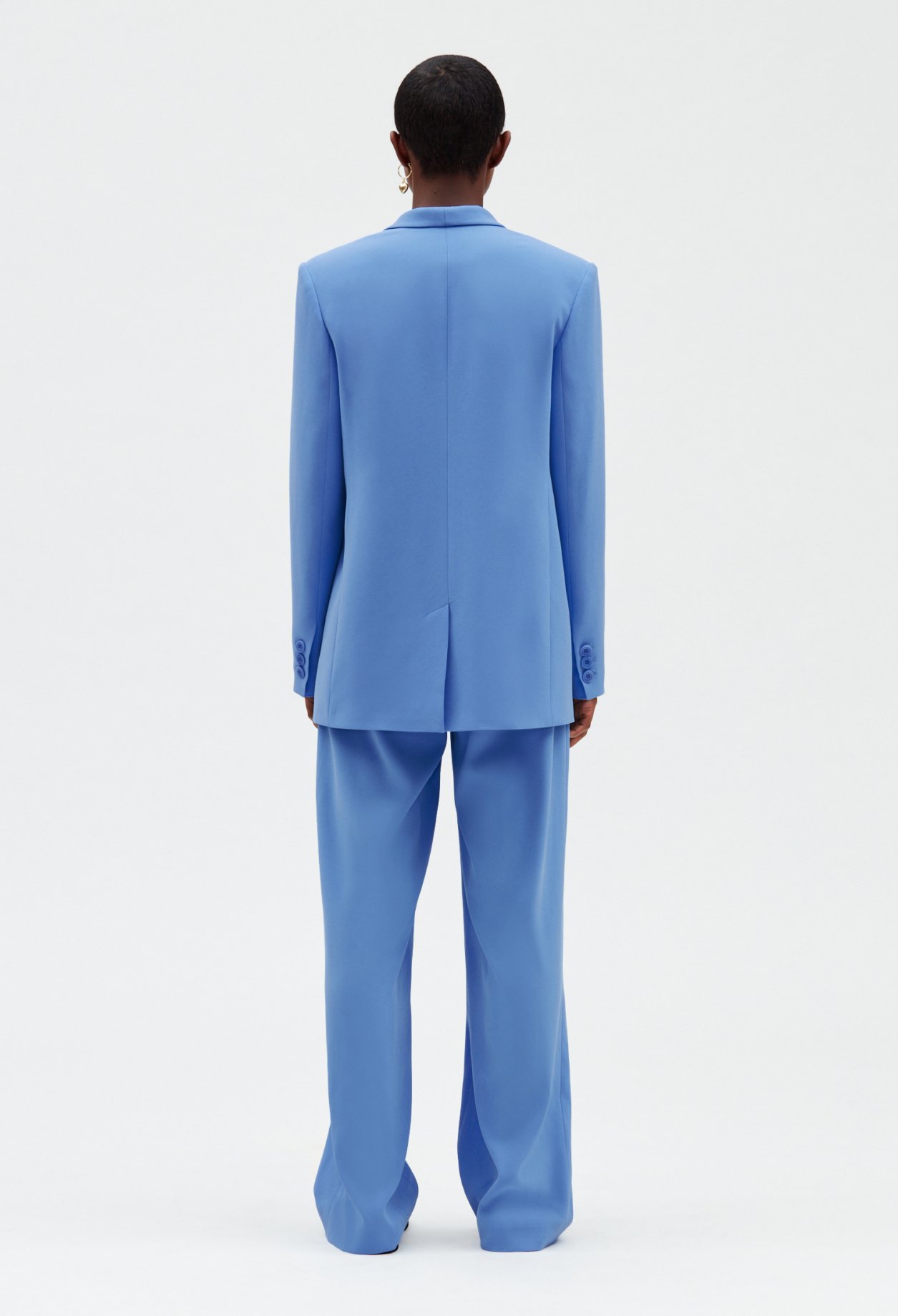 Veste tailleur bleu ciel