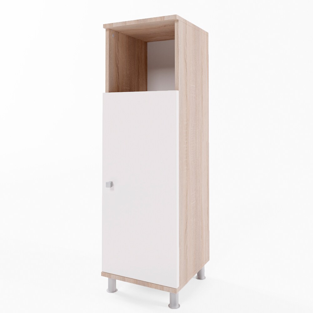 VICCO Badschrank FYNN Weiß Eiche Sonoma - Beistellschrank Regal Badregal Kommode