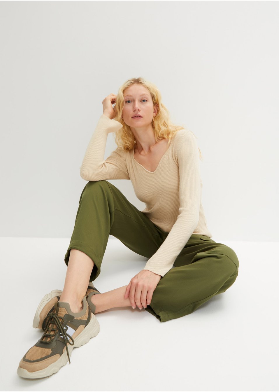 Pull à décolleté cœur