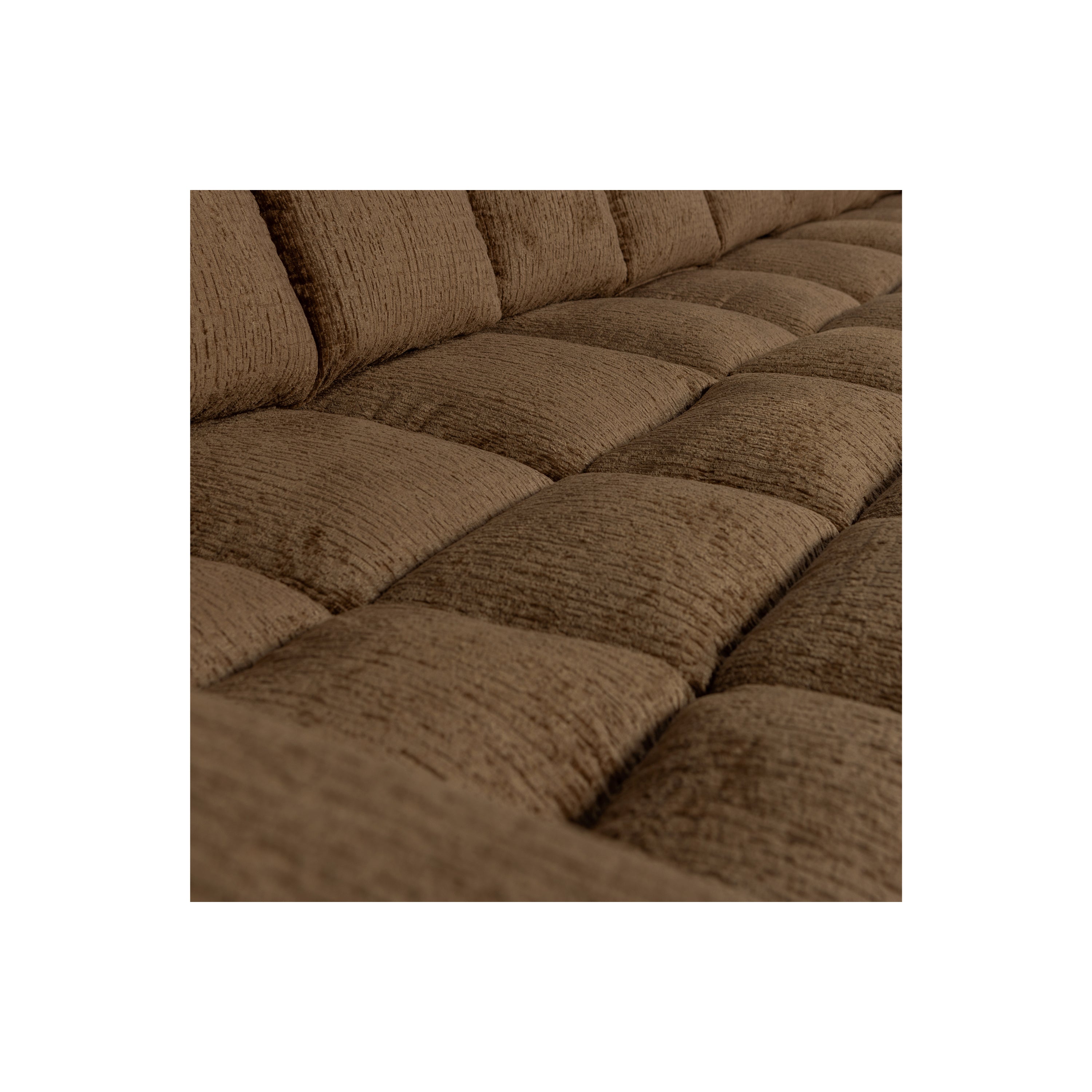 WOOOD Second Date Chaise Longue Rechts - Structure Velvet - Brass