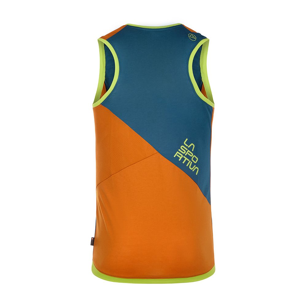 La Sportiva CRIMP - Débardeur Homme storm blue/hawaiian sun