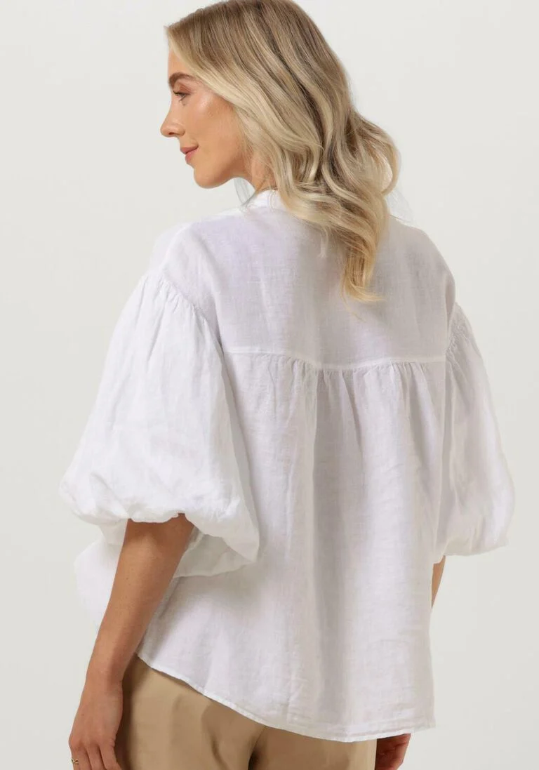 MR MOOD witte mr mood blouse mrs balon shirt