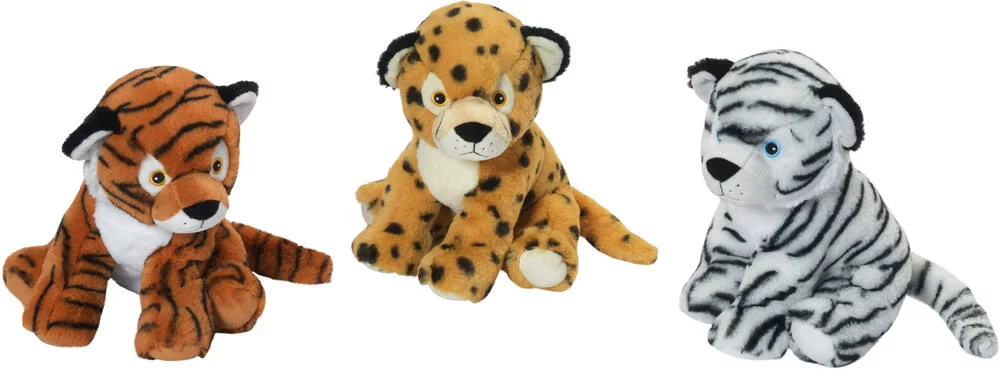 PELUCHE TIGRE 28 CM EN MATIERE RECYCLEE