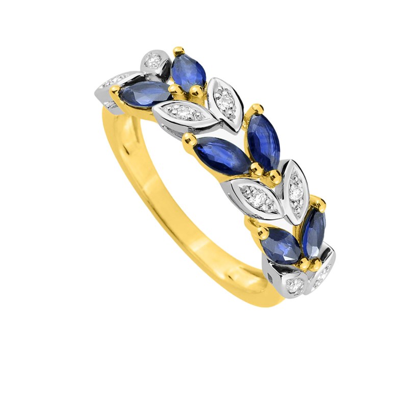 Bague femme - Saphir - Or 18 Carats