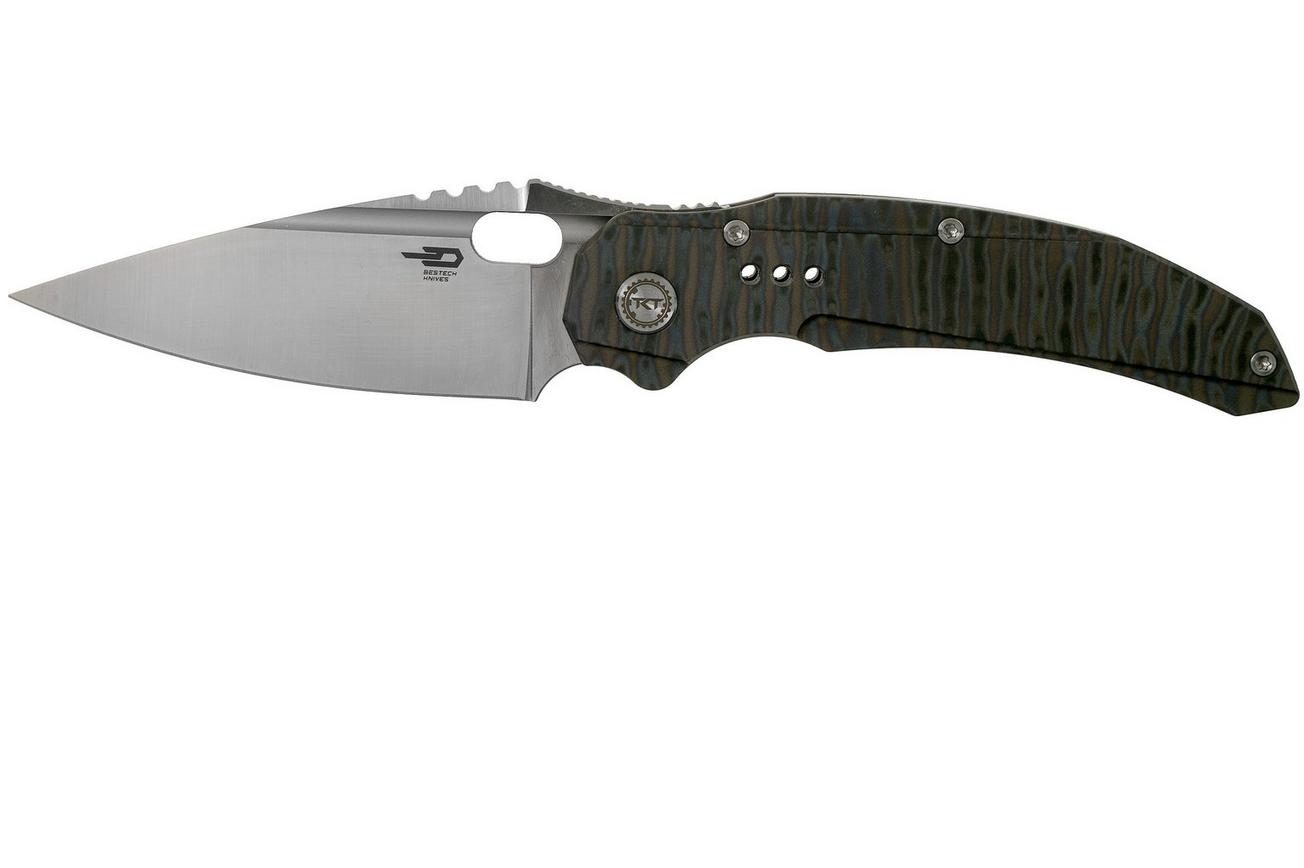 Bestech Exploit BT2005D Satin, Tiger Texture zakmes