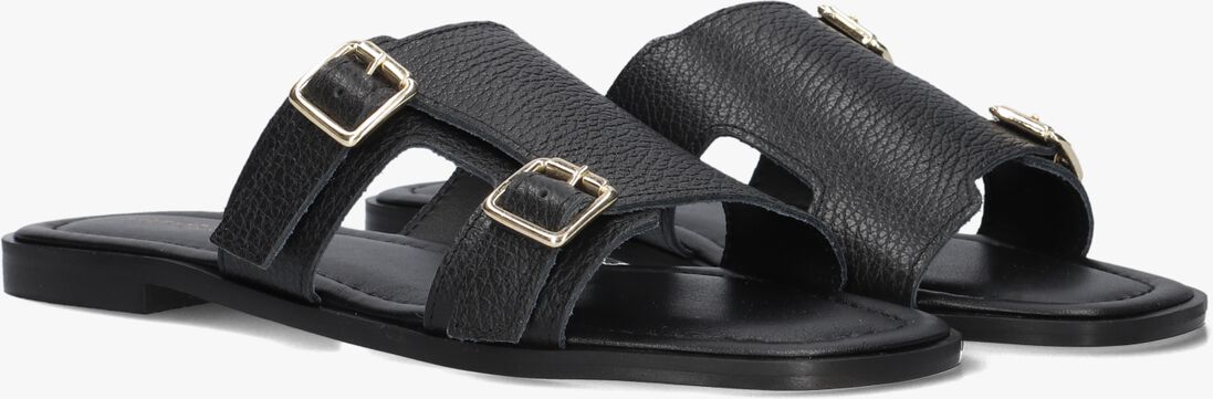 zwarte stefano lauran slippers 24004