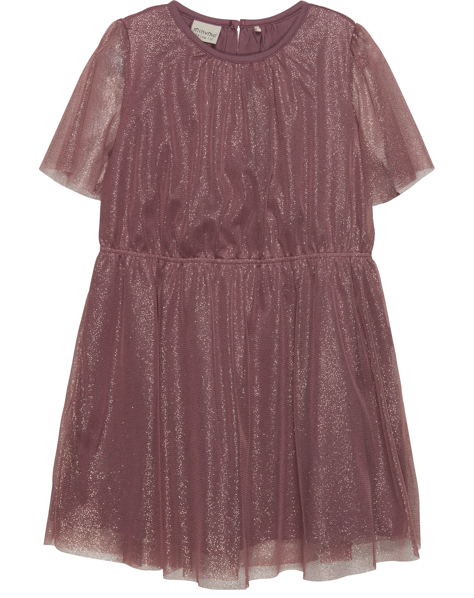 Kurzarmkleid GLITTER in altrosa