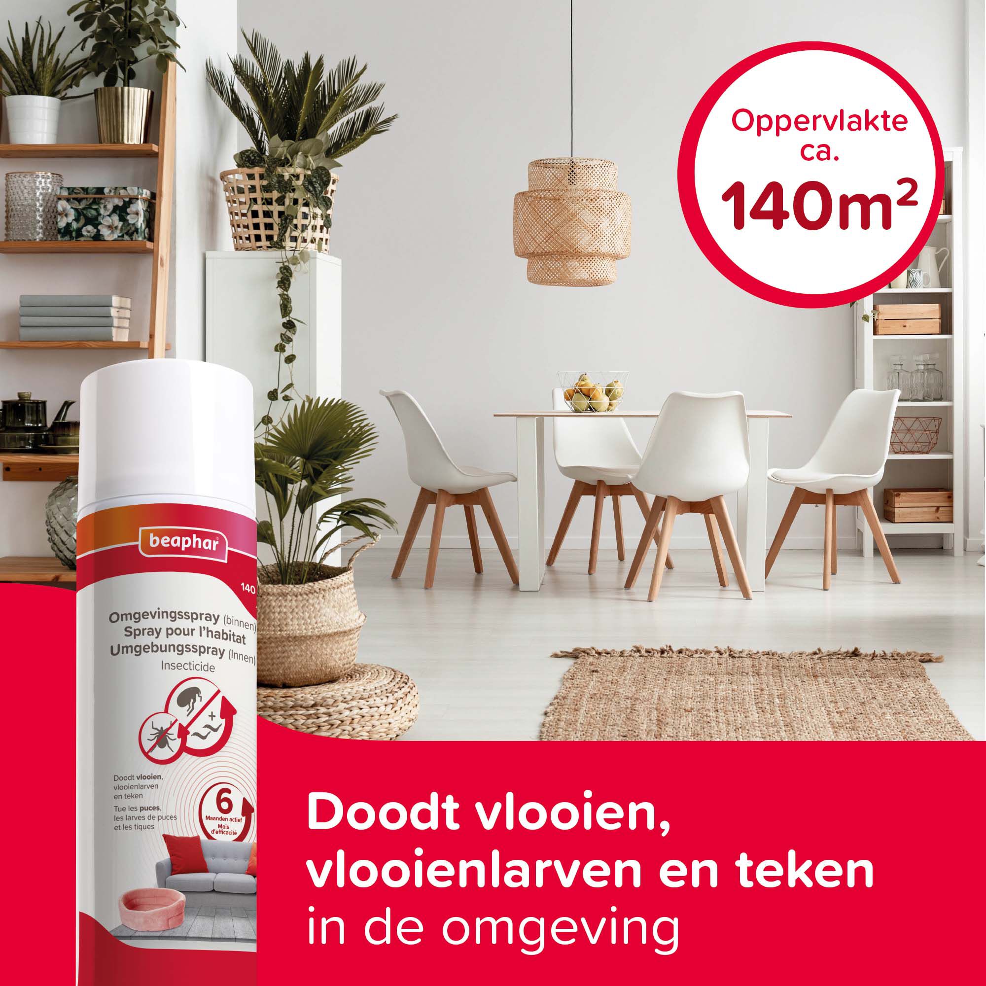 Beaphar - Teken en vlooien omgevingsspray - 500 Milliliter