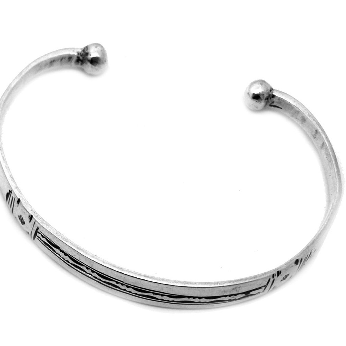 Bracelet rigide ethnique touareg plat