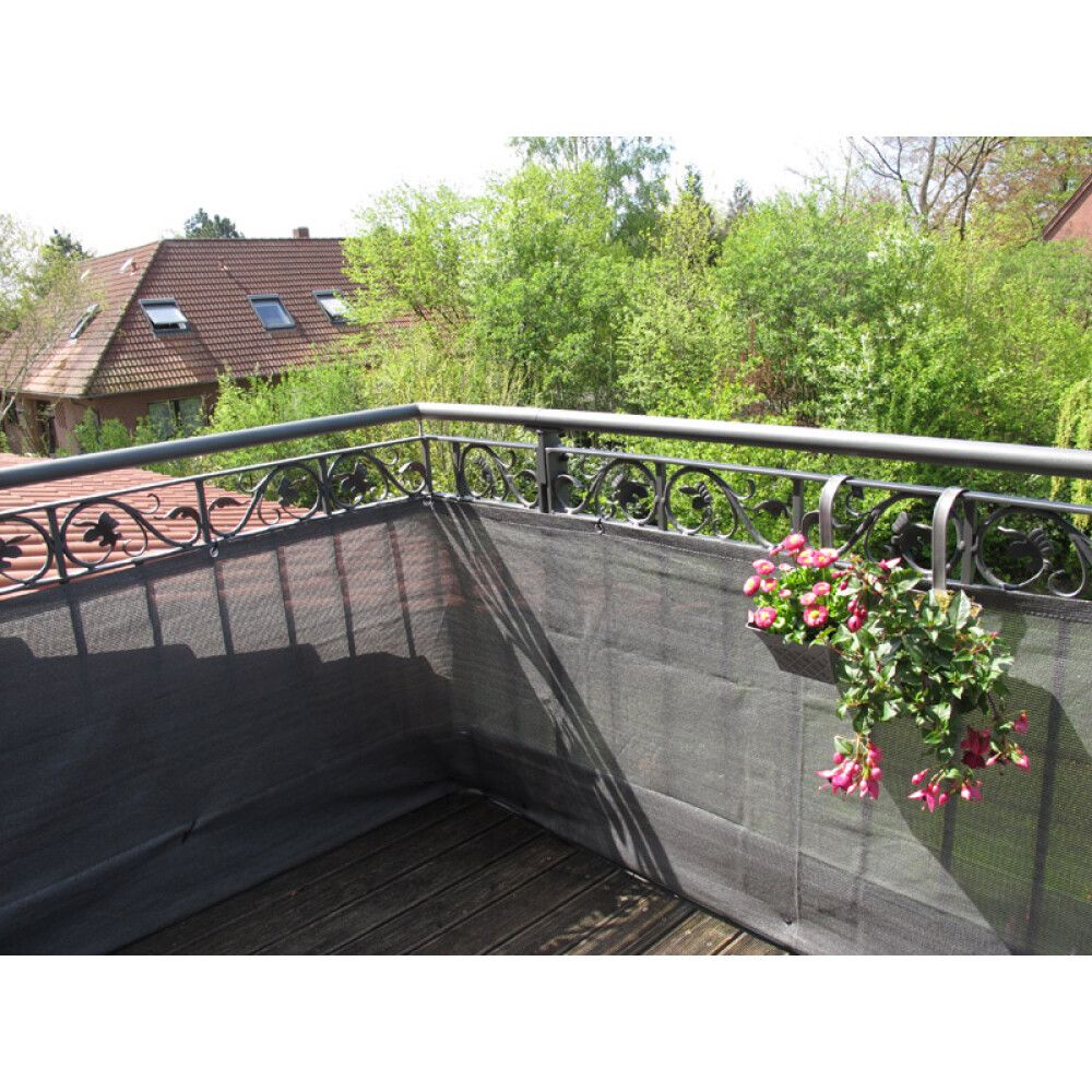 BALKONGBESKYTTELSEVIDEX TOP-DESIGN ANTRASITT 90X500CM