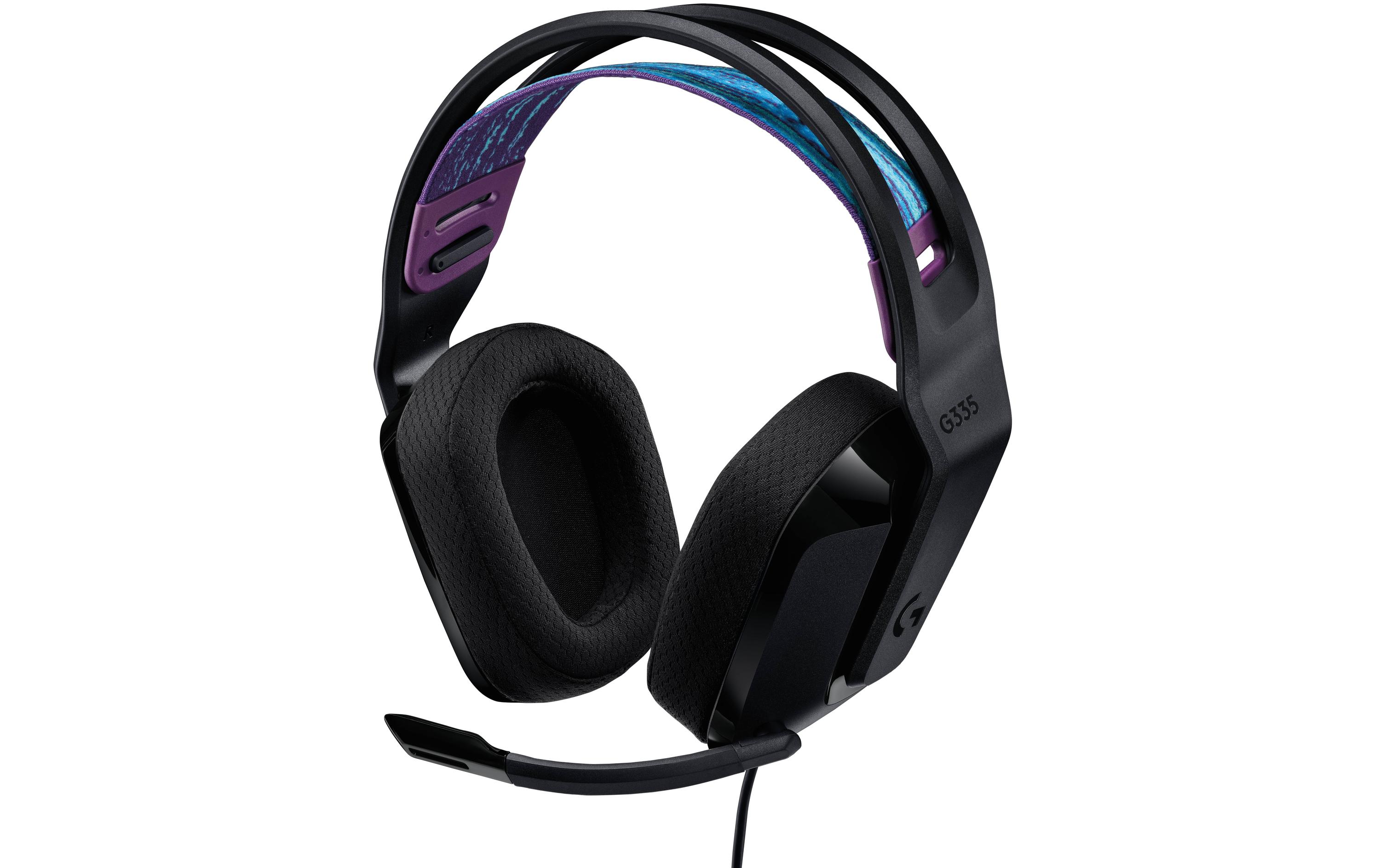 Headset G335 Gaming SchwarzKomfortables Gaming-Headset für PC und Spielkonsolen