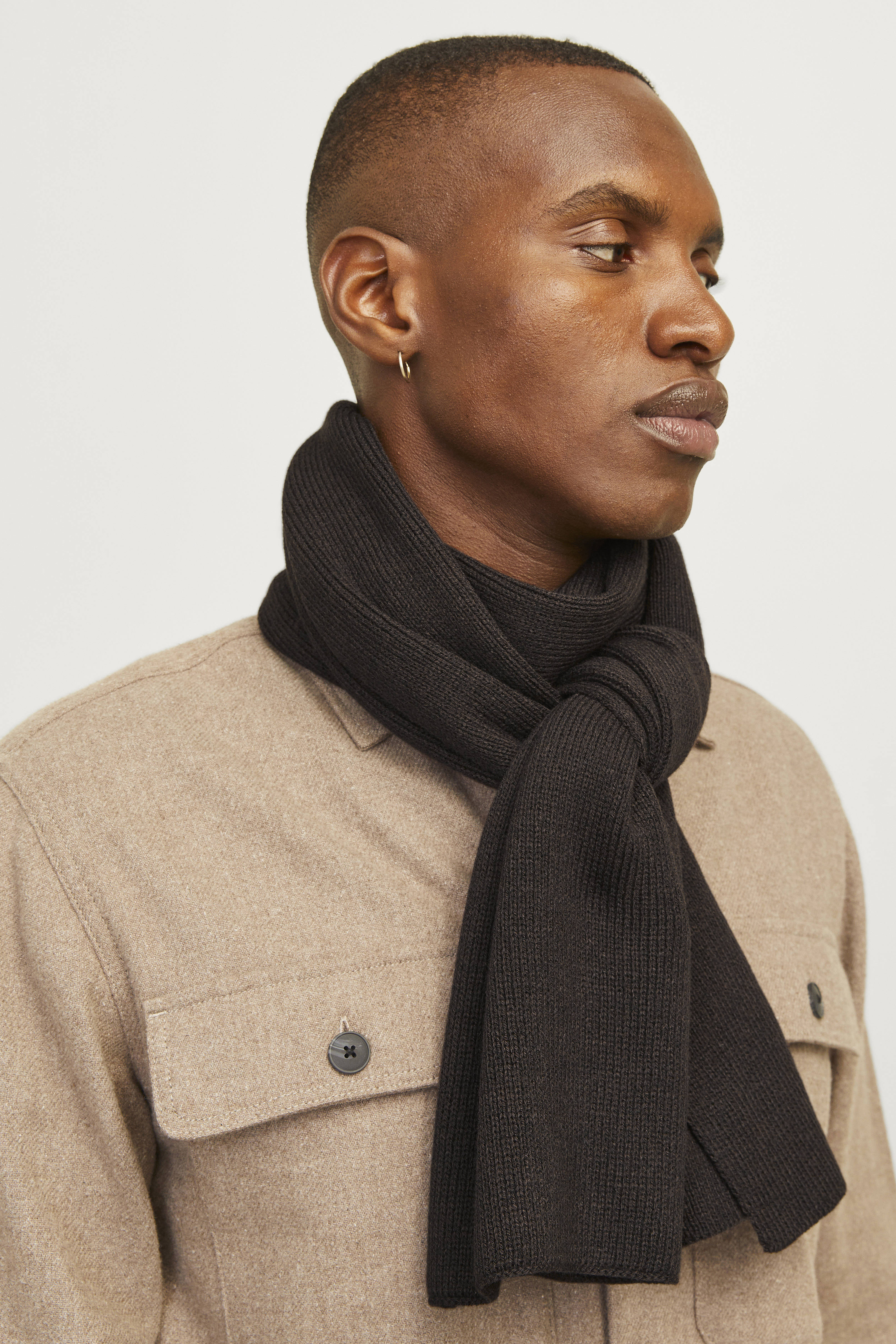 JACK & JONES sjaal JACDNA donkerbruin