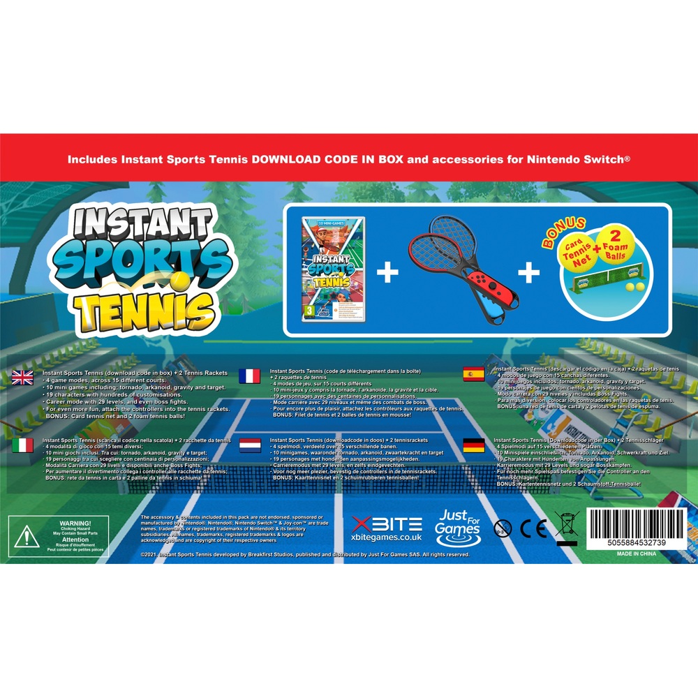Instant Sports Tennis Bundle Nintendo Switch (Code in der Box)