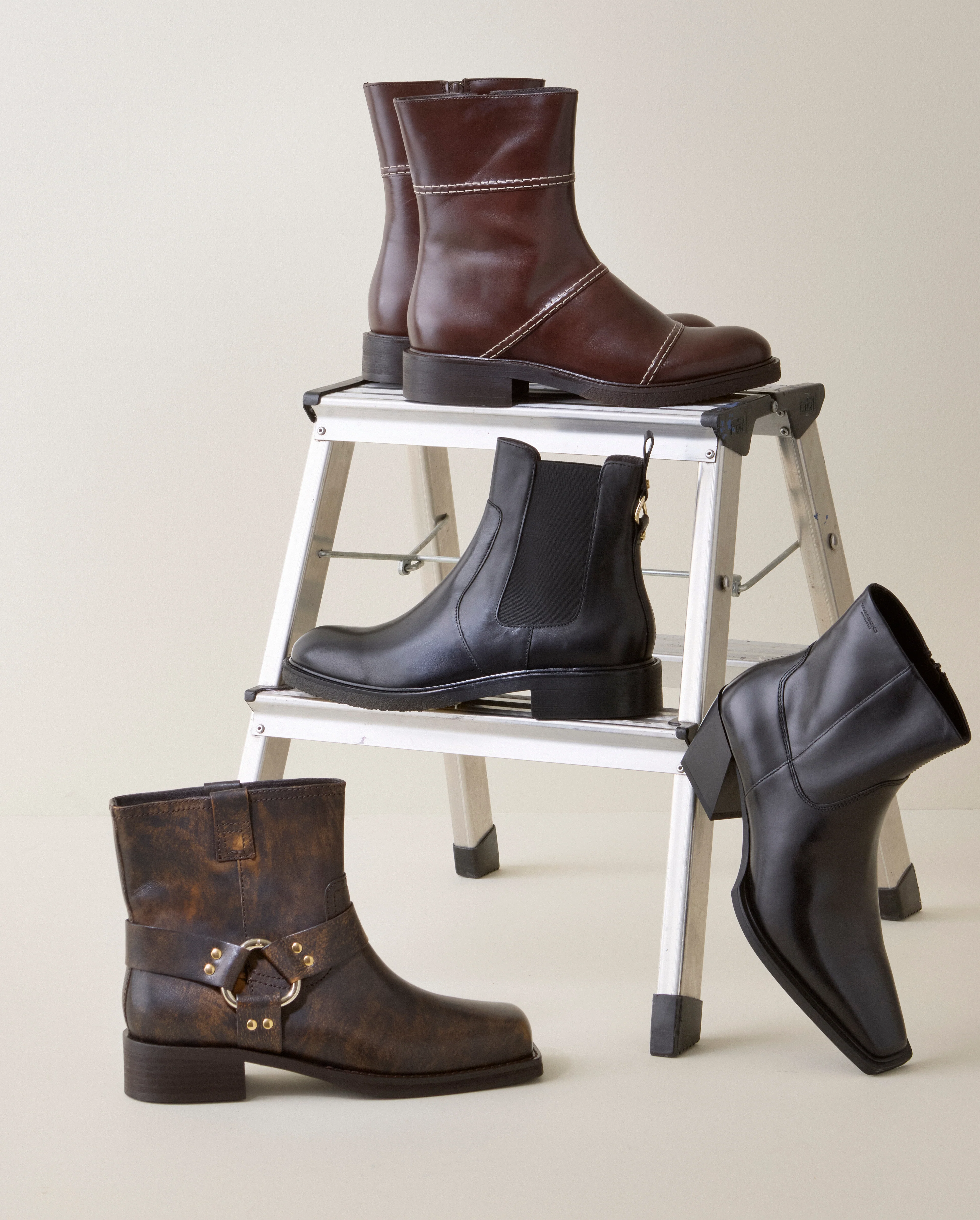 Billi Bi  A7103 Chelsey Støvle - Black calf