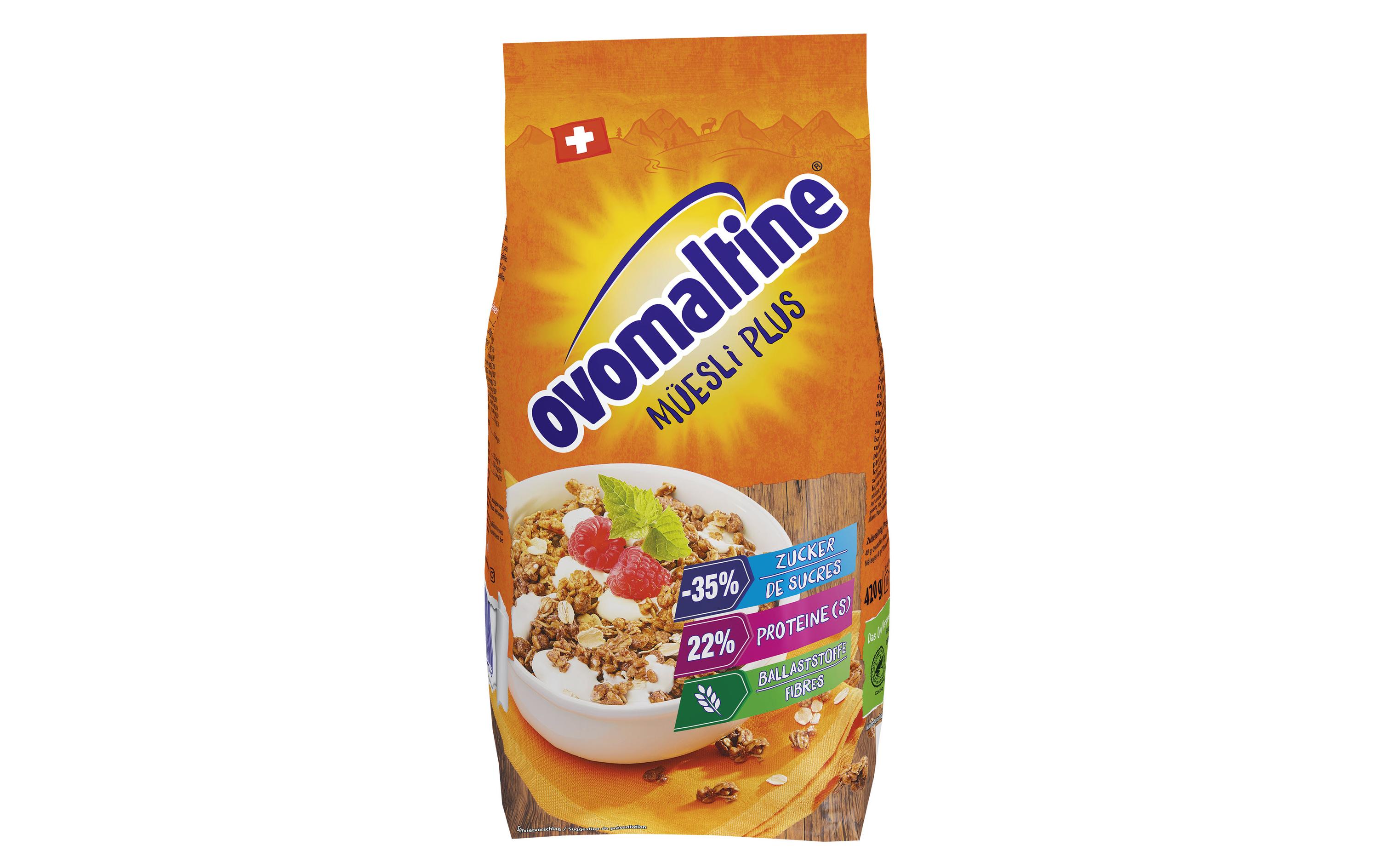 Müesli Plus 420 gSchweizer Frühstücksmüesli mit Haferflocken