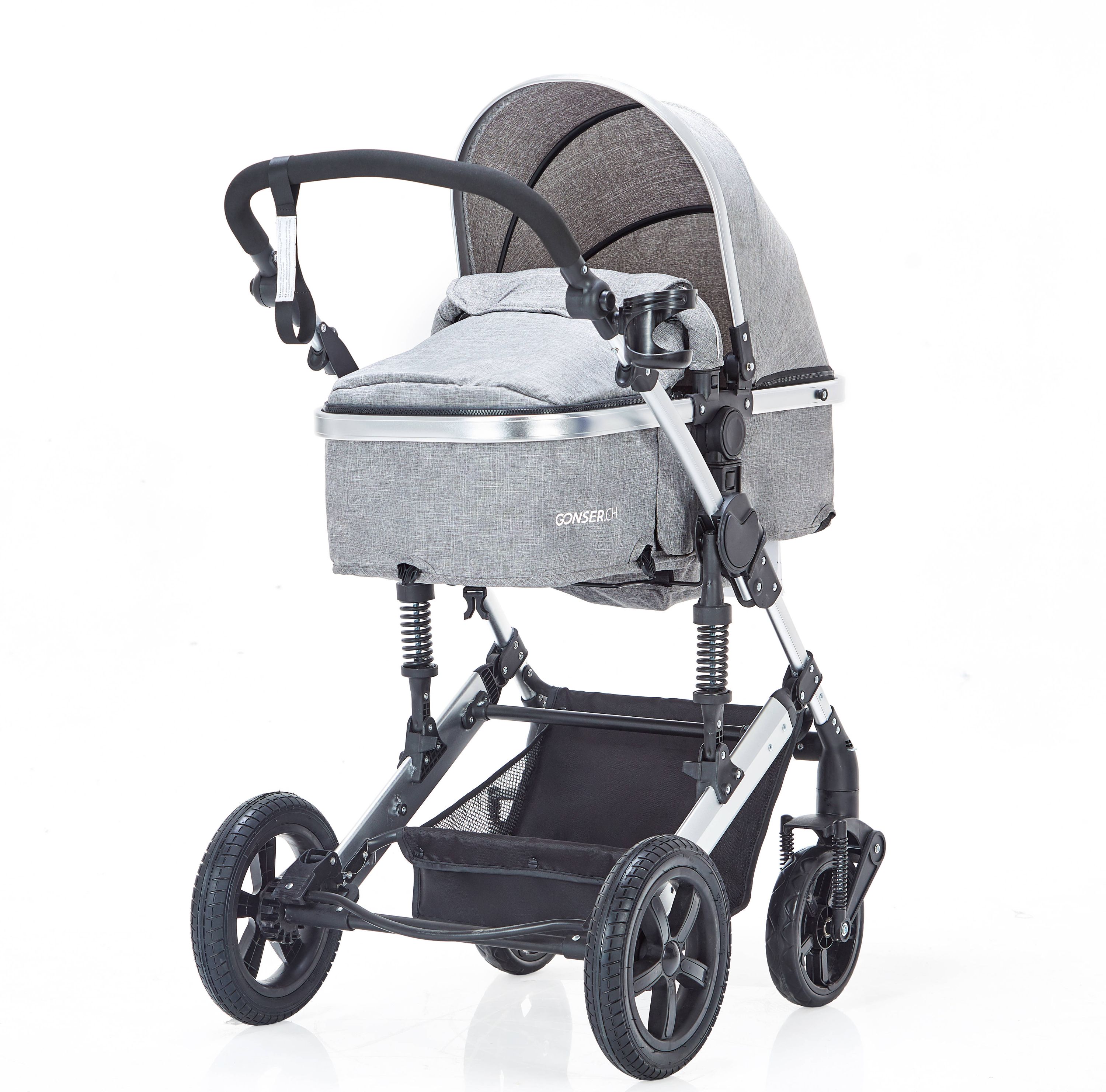 Kinderwagen MOTION 2-in-1 grau/silber