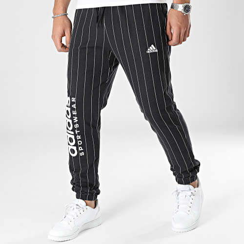 Pantalon Jogging A Rayures Xpress IB8382 Noir