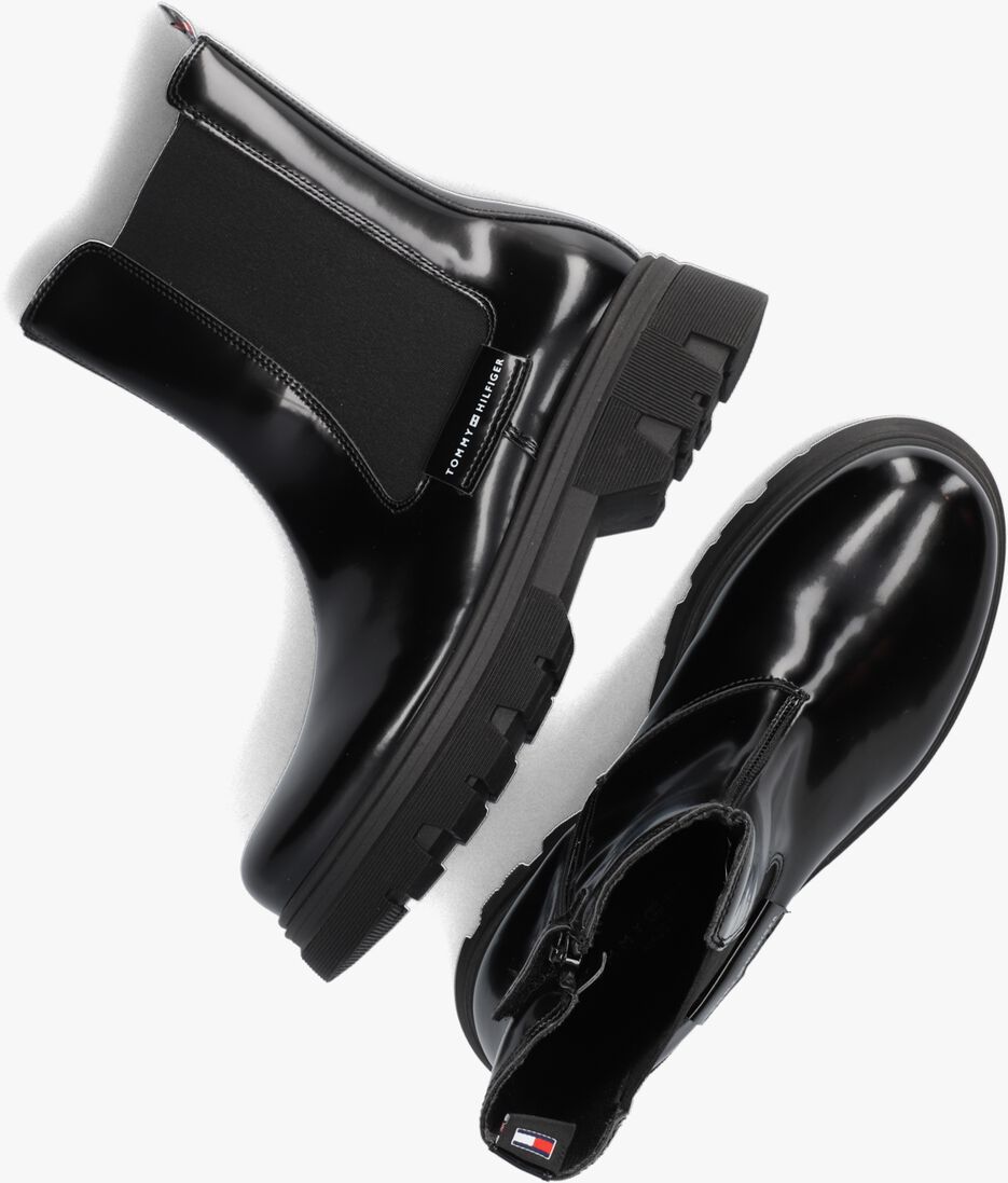 TOMMY HILFIGER zwarte tommy hilfiger chelsea boots chelsea boot