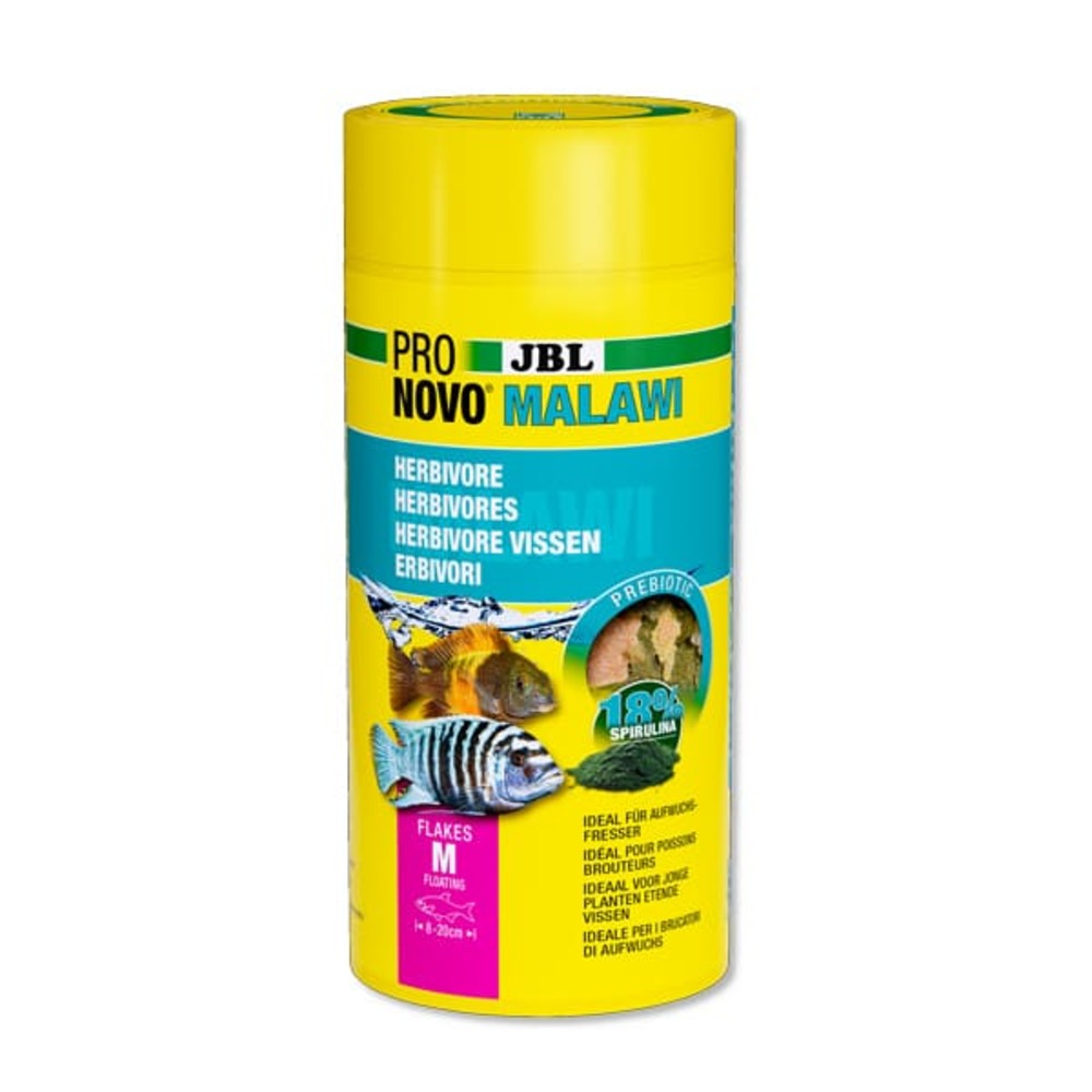 Pronovo malawi flakes m 1l : nourriture pour cichlidés algivores