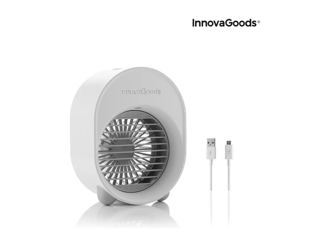 Mini-climatiseur Humidificateur à Ultrasons avec LED Koolizer InnovaGoods