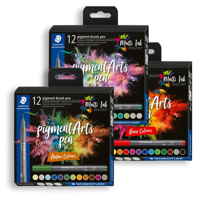 Staedtler Pigment Arts brush pen, Set