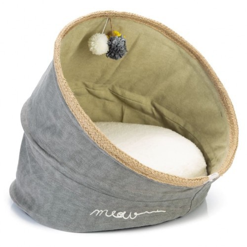 Cesta para Gato Cinza