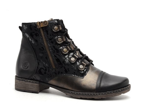 Remonte boots bottine plates femme d4391 noir