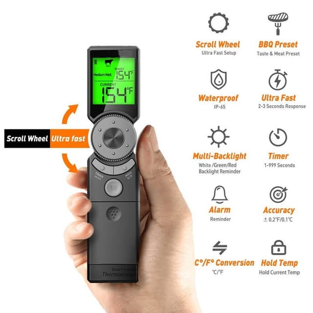 TERMOMETERFABRIKEN Termometer Kød Digitalt med Timer