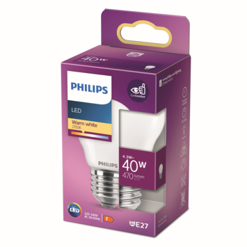 Philips LED kogel E27 40W mat niet dimbaar
