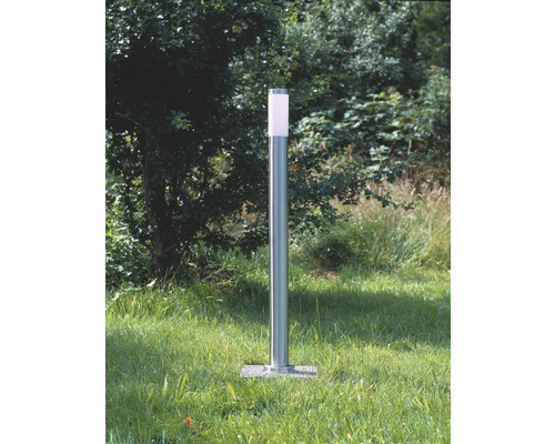 Buiten staande lamp, roestvrij staal en kunststof, IP44, 1-lichts, Chorus roestvrij staal wit, HxØ 810x75 mm