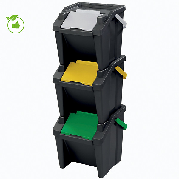 Kit 3 bacs pour tri sélectif CEP