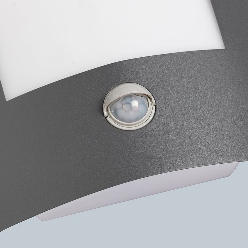 Buitenwandlamp antraciet met bewegingssensor IP44 - Emmerald 1