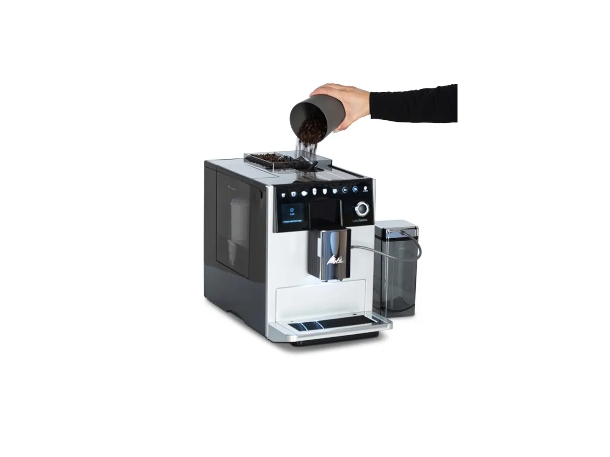 Melitta F63/0-201, Espressomaskine, 1,8 L, Kaffebønner, Indbygget kværn, 1400 W, Sølv