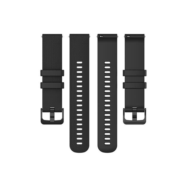 Svart Silikonarmbånd 22mm for Garmin Vivoactive 4 – Elegant og Komfortabel
