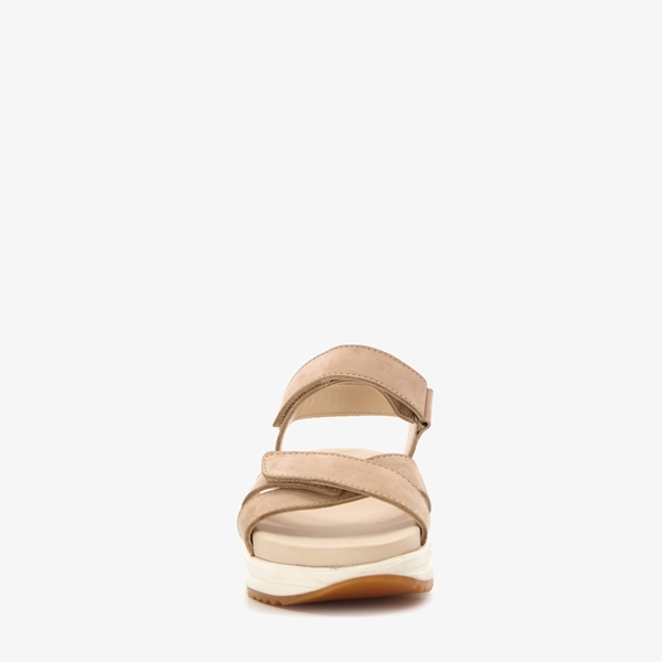 Harper leren dames sandalen beige