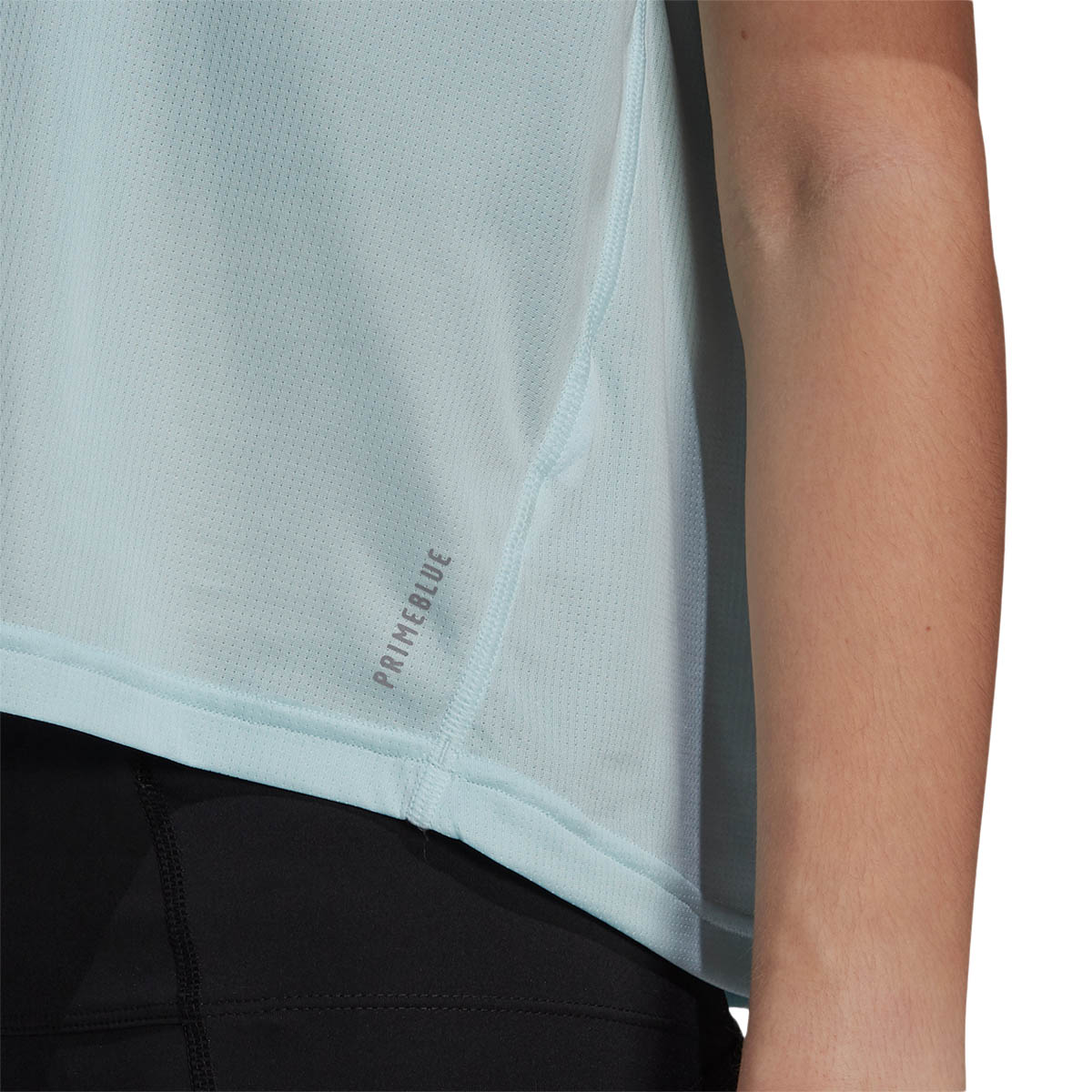 adidas Fast Primeblue Cropped Løbe T-shirt Dame