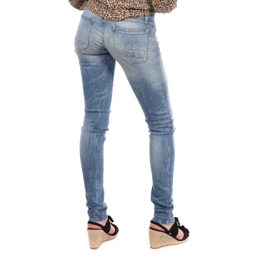 G-Star RAW Jean Skinny Bleu clair délavé Femme G-Star Lynn