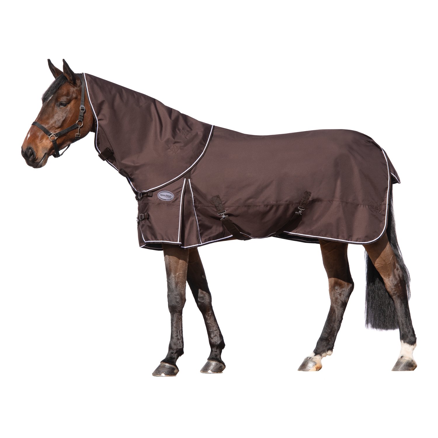 Horse-friends Outdoordecke Hamburg Lite - darkbrown