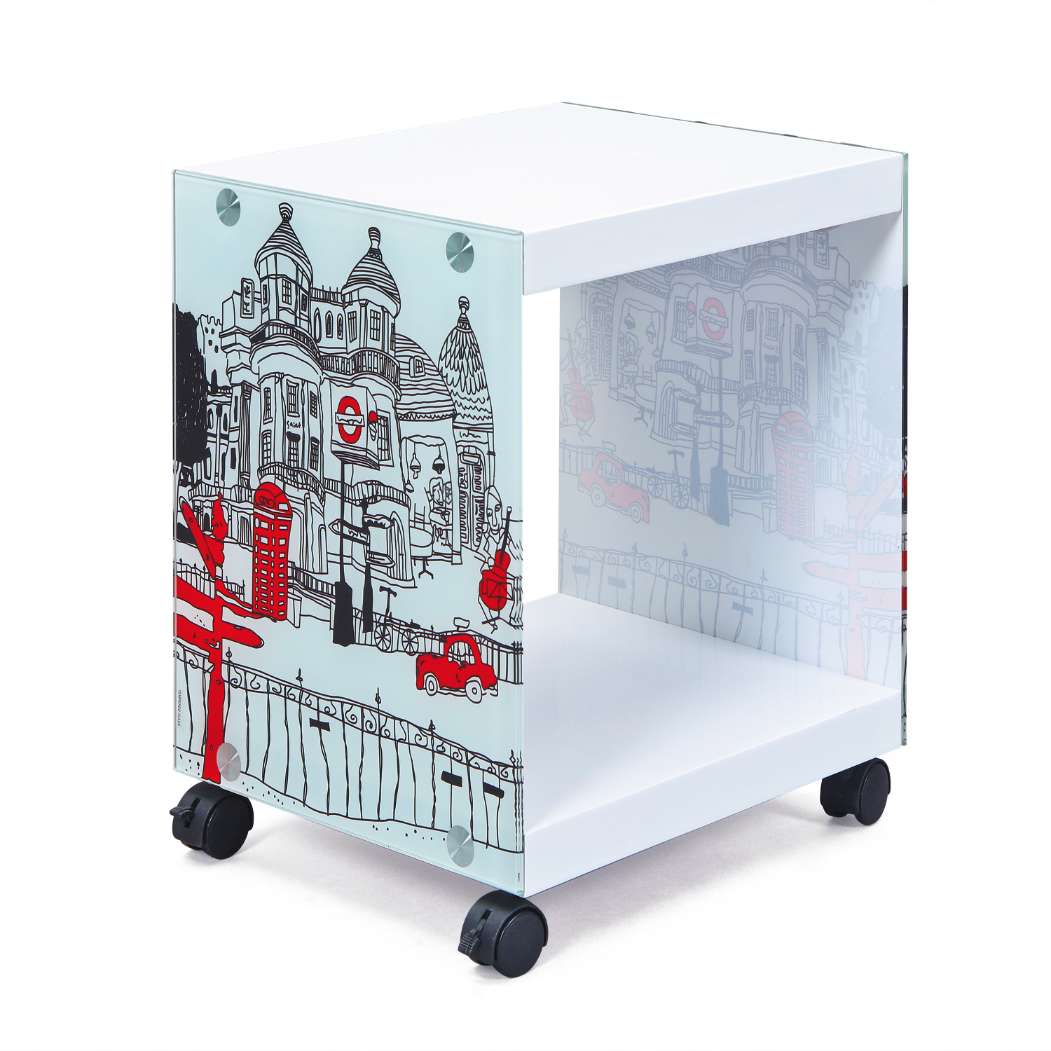 Beistelltisch LONDONCUBE - weiß - Londondesign