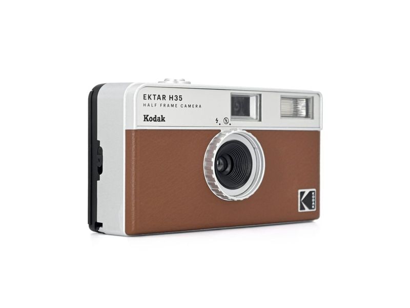 Kodak Analogkamera Ektar H35 Sandbraun Halbformat analoge Kamera